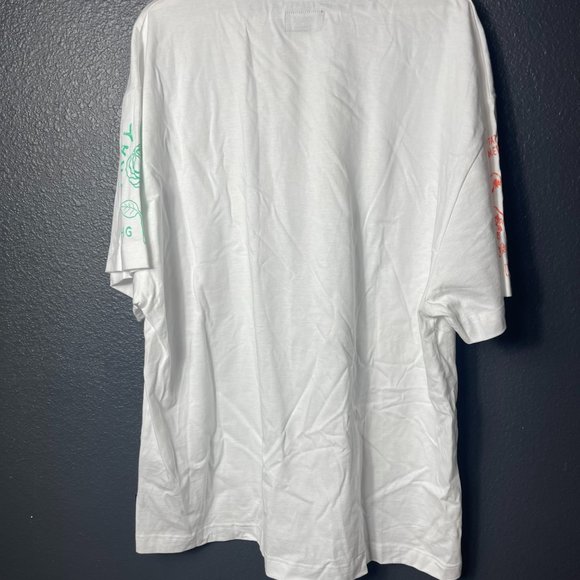 NWT Hustle Gang Men's White Relaxed Fit Graphic Print Born For This T-Shirt 3XL - Picture 4 of 12
